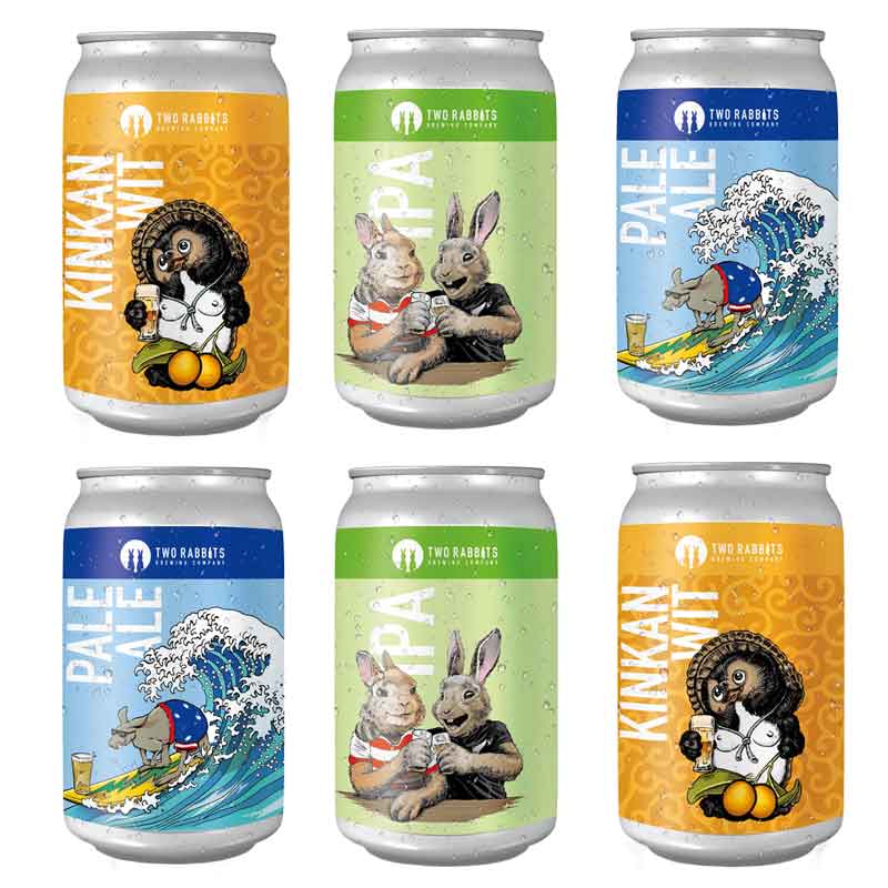 滋賀/TWO RABBITS BREWING COMPANY〉 クラフトビール定番3種セット【20