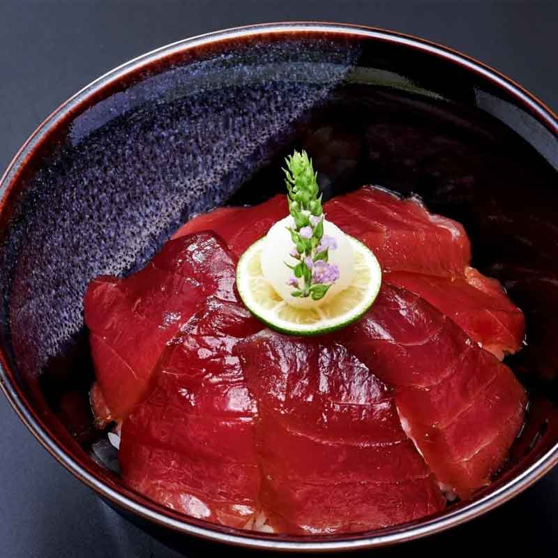 和歌山/木下水産物〉もちもちまぐろ醤油漬け5人前セット（追いたれ付き）