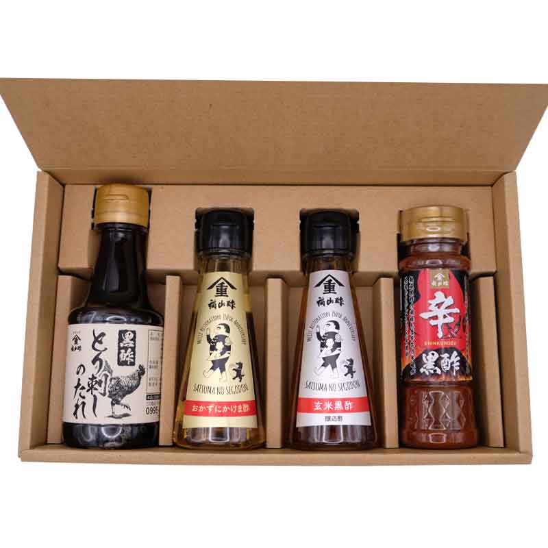 鹿児島/福山酢醸造〉黒酢調味酢 4種