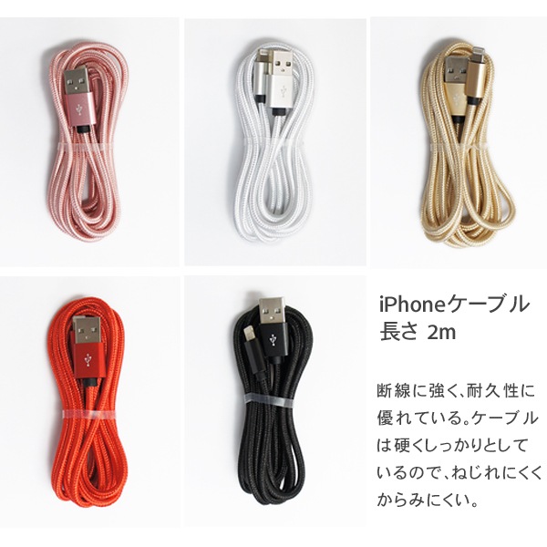 iPhone֥ ®šǡž iPad/iPhone Ĺ2m 5 ԥ//С/å/֥å USB֥   U1