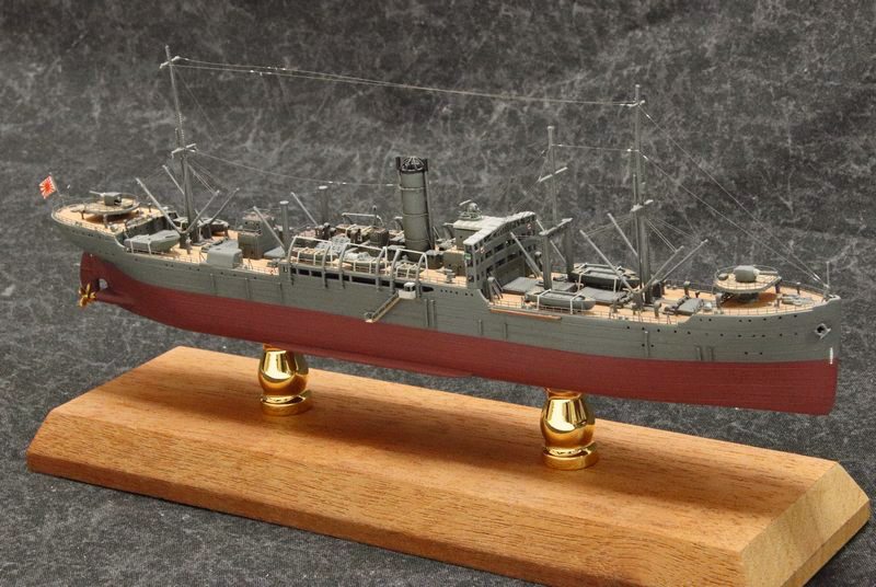 1/700給糧艦『間宮』フルハルモデル フルディテールアップ完成品｜艦船