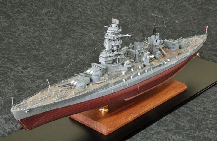 9/12まで　日本海軍　戦艦長門1/350完成品 1/350 戦艦『長門』 ディディールアップ完成品【ケース付き