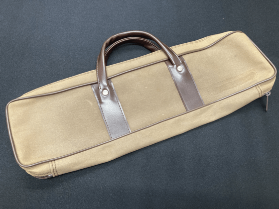 【中古】フルート　ケースカバー　叶屋　茶色