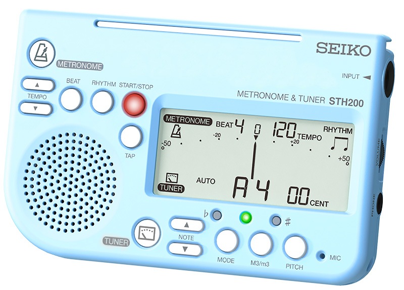 セイコー　メトロノームチューナー　STH200BL　ブルー