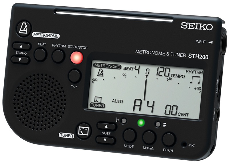 セイコー　メトロノームチューナー　STH200BK　ブラック