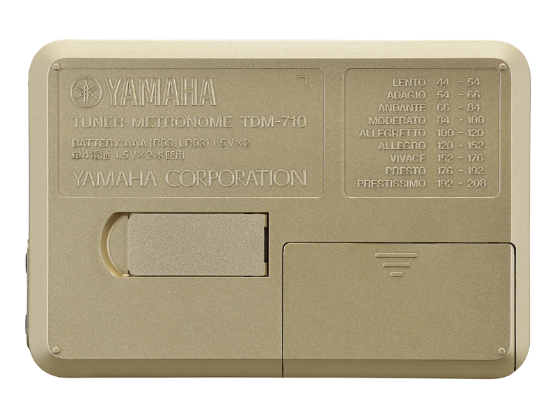 ヤマハ　チューナーメトロノーム　TDM-710IV　（アイボリー）