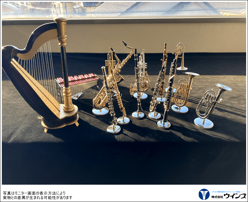 ミニチュア楽器シリーズ 管楽器 （スタンド・ケース付き