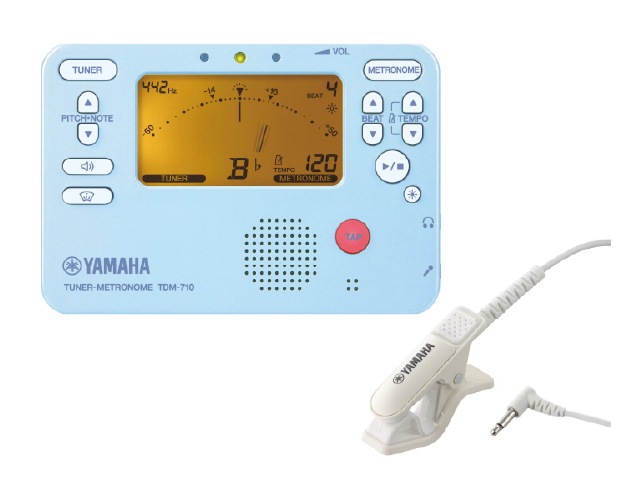 【数量限定発売】ヤマハ　チューナーメトロノーム　TDM-710BLM (マイク付)