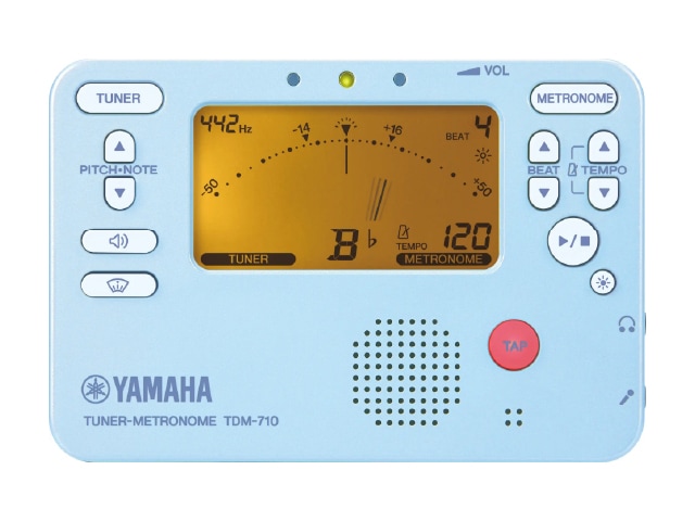 【数量限定発売】ヤマハ　チューナーメトロノーム　TDM-710BLM (マイク付)
