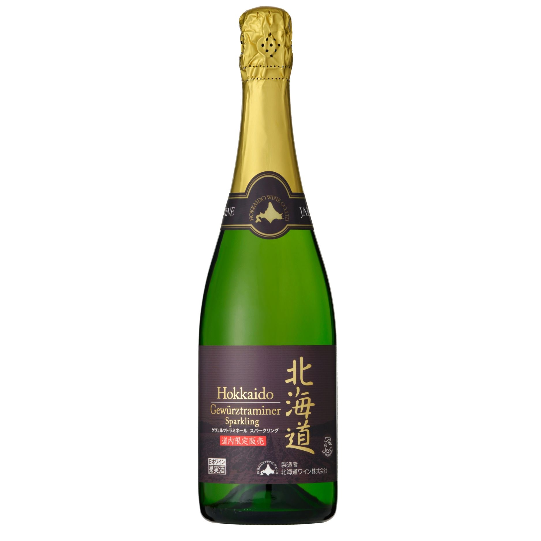 道内限定販売　北海道ゲヴュルツトラミネール スパークリング