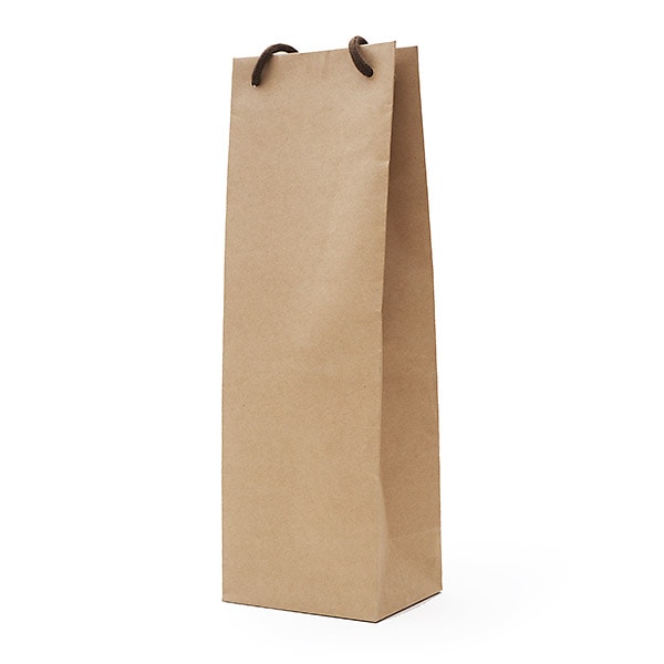 手提げ紙袋（1本箱用）【茶】