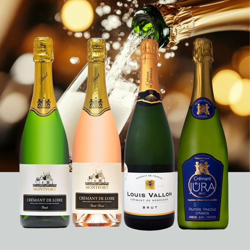 シャンパーニュに近い本格派　クレマンを楽しむ4本セット　※送料当社負担（沖縄除く）