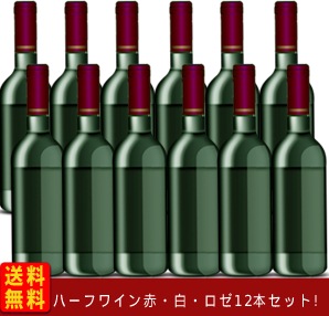 送料無料】【訳あり】【全て訳あり】赤・白・ロゼハーフサイズ