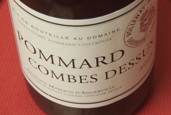 【赤ワイン】ドメーヌ・マルキ・ダンジェルヴィーユ / ポマール・コンブ・デュシュ [2013]予約販売（配送は2015/12/10以降）