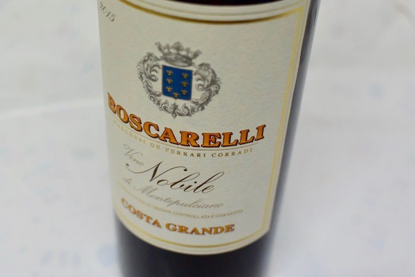 【赤ワイン】ボスカレッリ / ヴィーノ・ノービレ・ディ・モンテプルチアーノ コスタ・グランデ [2015]