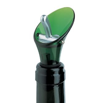 【ワイングッズ】カラー ワインストッパー＆ポアラー グリーン