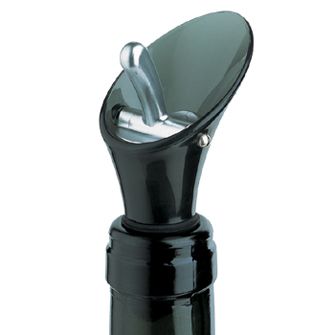 【ワイングッズ】カラー シャンパン・ストッパー＆ポアラー グレー