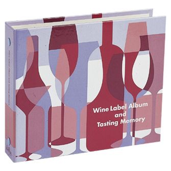 【ワイングッズ】ワインラベルアルバム　ブルー