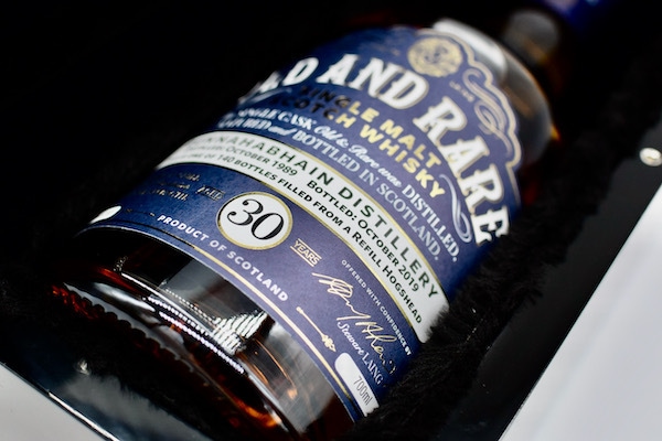 【モルト・ウイスキー】ブナハーブン / 1989 30年?/ ハンターレイン オールド＆レア 容量：700ml 度数：44,9度
