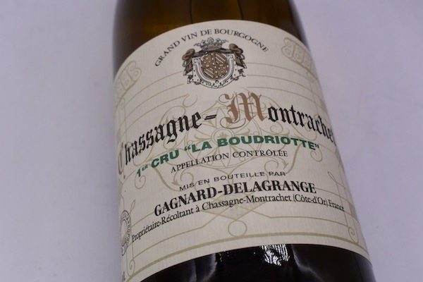 【白ワイン】ドメーヌ・ガニャール・ドラグランジェ / シャサーニュ・モンラッシェ１級ラ・ブードリオット [2020]