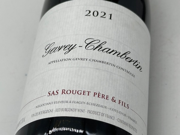 【赤ワイン】ルジェ・ペール・エ・フィス / ジュヴレ・シャンベルタン[2021]
