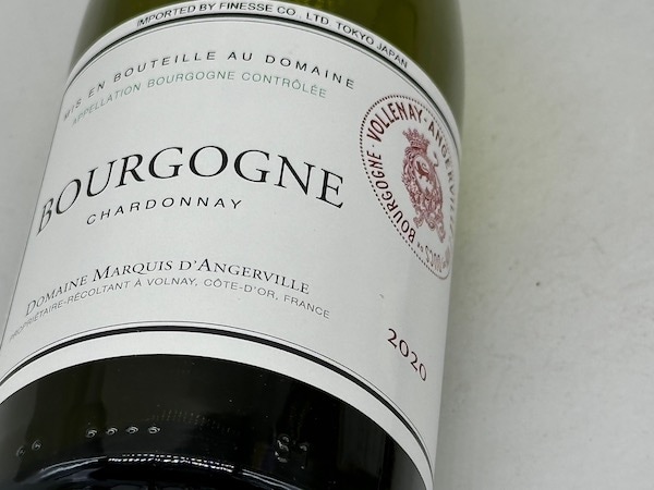【白ワイン】ドメーヌ・マルキ・ダンジェルヴィーユ / ブルゴーニュ・シャルドネ [2020]