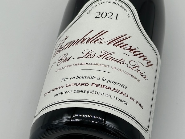 【赤ワイン】ドメーヌ・ジェラール・ペラゾー / シャンボール・ミュズィニー・プルミエ・クリュ・レ・ゾー・ドワ [2021]