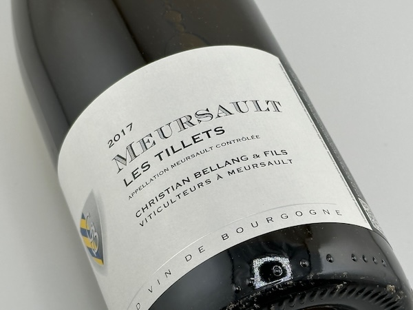 【白ワイン】ドメーヌ・クリスチャン・ベラン・エ・フィス / ムルソー・レ・ティエ [2017]