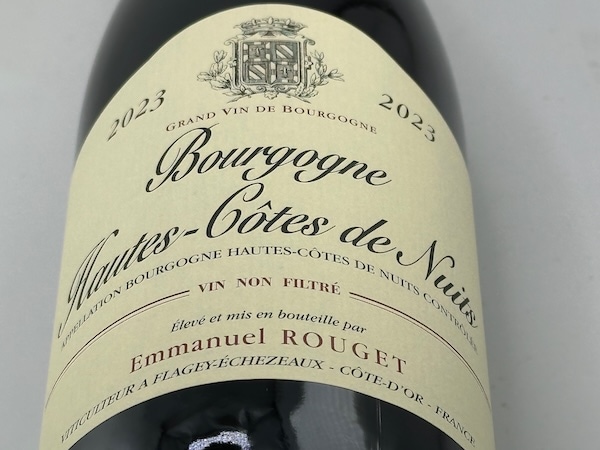 【赤ワイン】エマニュエル・ルジェ / ブルゴーニュ・オー・コート・ド・ニュイ ルージュ[2023]