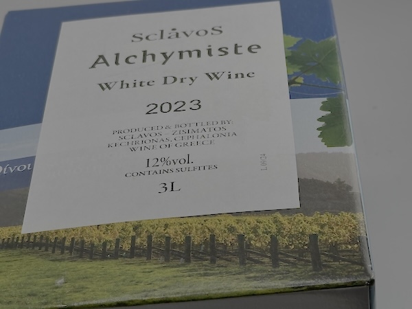 【白ワイン】ドメーヌ・スクラヴォス / ヴァン・ブラン・ド・ターブル  アリシミスト 3000ml [2023]