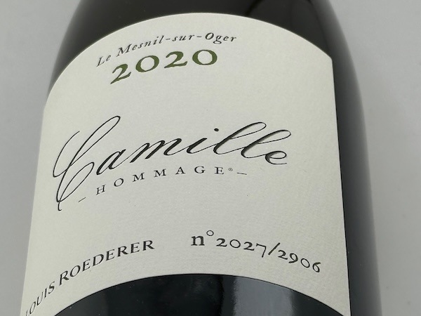 【白ワイン】ルイ・ロデレール / コトー・シャンプノワ・オマージュ・ア・カミーユ [2020]