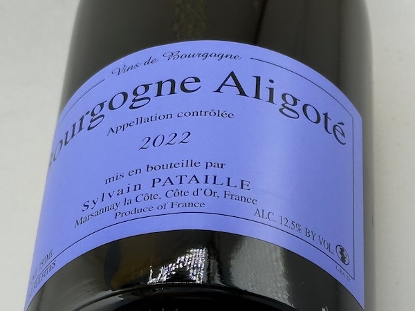 【白ワイン】ドメーヌ・シルヴァン・パタイユ / ブルゴーニュ・アリゴテ [2022]