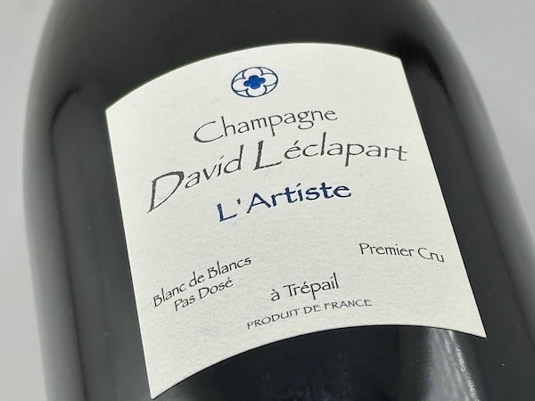 【シャンパン（泡物）】ダヴィッド・レクラパール / シャンパーニュ・キュヴェ・ラルティスト・ブラン・ド・ブラン [2020]