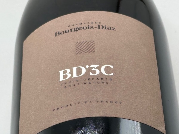 【シャンパン（泡物）】ブルジョワ・ディアズ / シャンパーニュ BD'3C トロワ・セパージュ・ブリュット・ナチュール