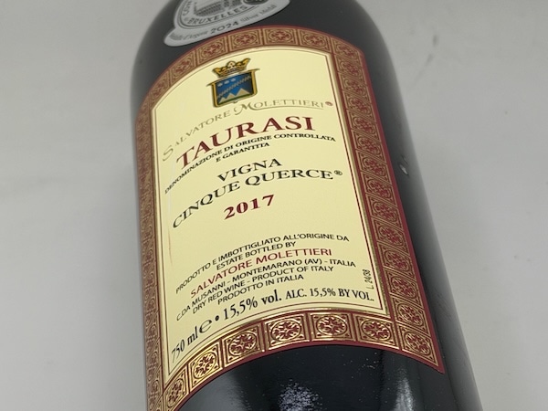 【赤ワイン】サルヴァトーレ・モレッティエーリ / タウラージ・ヴィーニャ・チンクエ・クエルチェ [2017]
