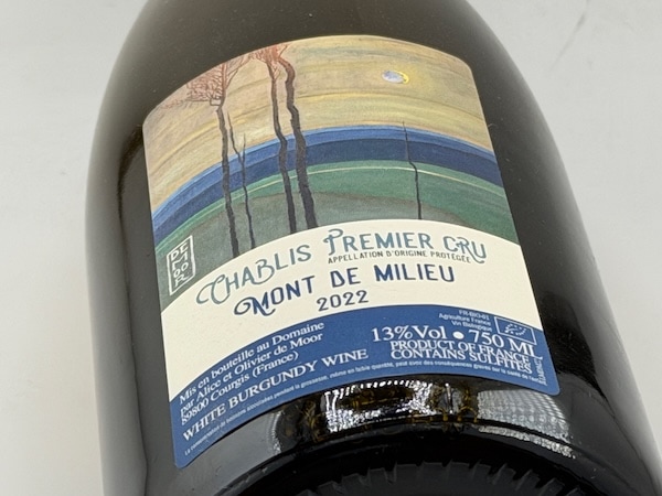 【白ワイン】アリス・エ・オリヴィエ・ド・ムール / シャブリ・プルミエ・クリュ・モン・ド・ミリュ [2021]