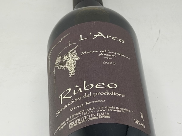 【赤ワイン】ラルコ / ロッソ・ディ・ヴェロネーゼ・ルーベオ [2020]