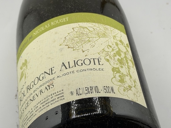 【白ワイン】ニコラ・ルジェ / ブルゴーニュ・アリゴテ [2007] 1500ml