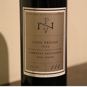 【1999】PNV クロ・ぺガス　カベルネ・ソーヴィニヨン ナパ・ヴァレー　Clos Pegase Cabernet Sauvignon  Napa Valley