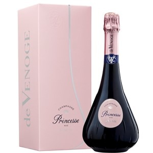【NV】ドゥ・ヴノージュ　プランセス・ロゼ（専用箱入り）　Champagne de Venoge Princesse Rose