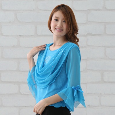 ���ղ� �����饹 �֥饦�� �������� ��ǥ������ե��å���󥦥��� 6444br-k