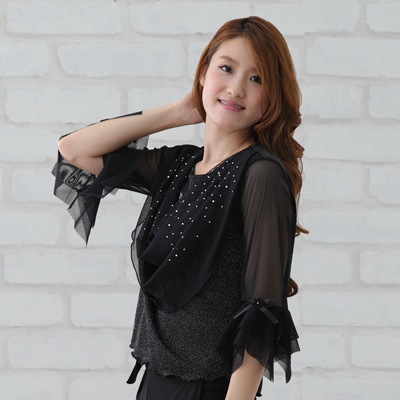 ���ղ� �����饹 �֥饦�� �������� ��ǥ������ե��å���󥦥��� 6444bk-k