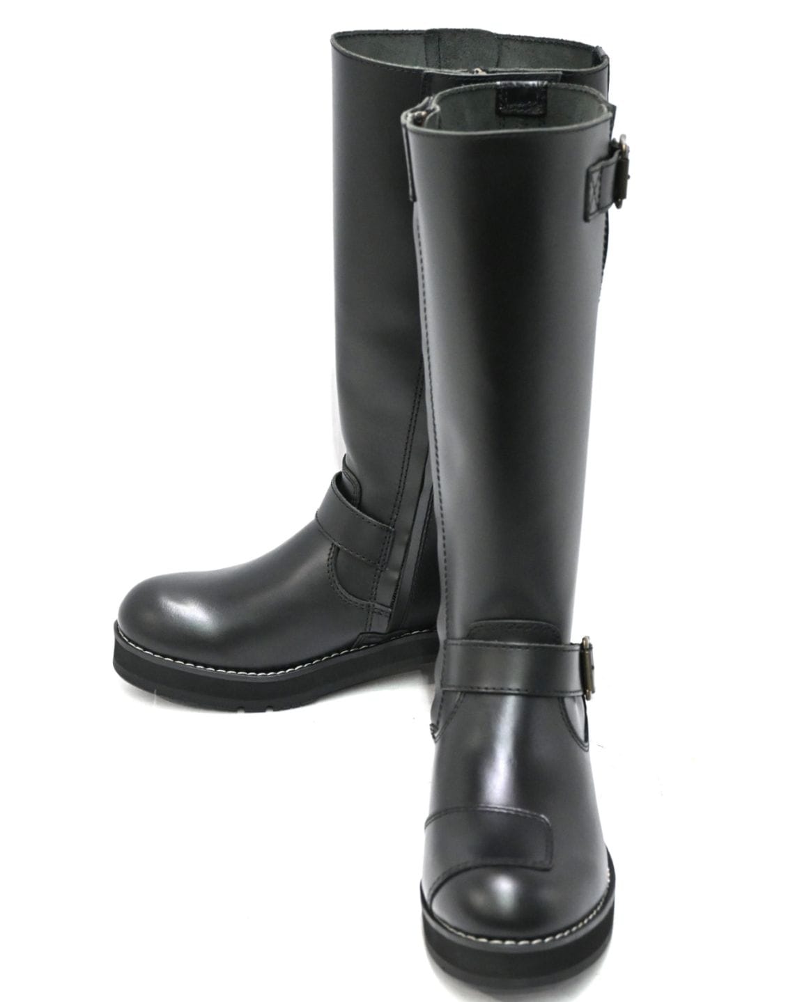 ワイルドウィング　WWM-011ATU ブラック 本革 ロング バイクブーツ 公式 ワイルドウィング 【厚底】 ピーコック WWM-011ATU ブラック 本革