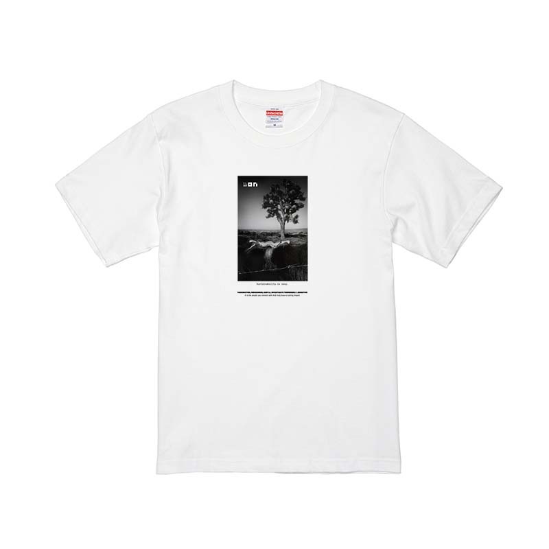 野村誠一 Thankfulness 2021 T-shirt /White