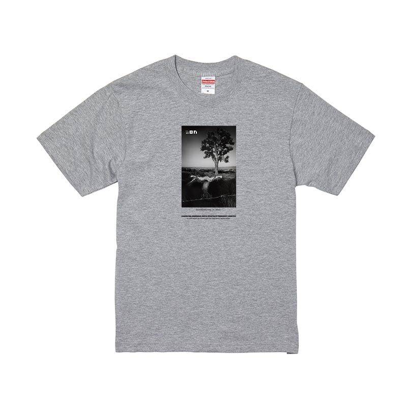 野村誠一 Thankfulness 2021 T-shirt /Mixgray