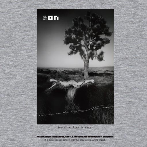 野村誠一 Thankfulness 2021 T-shirt /Mixgray