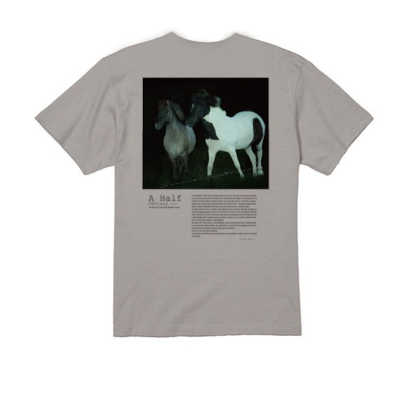 野村誠一 A Half Century HORSES T-shirt / Light gray