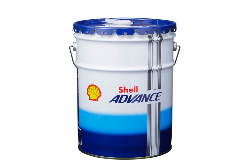 Shell ADVANCE 4T AX5 W Lペール缶 鉱物油   メンテナンス