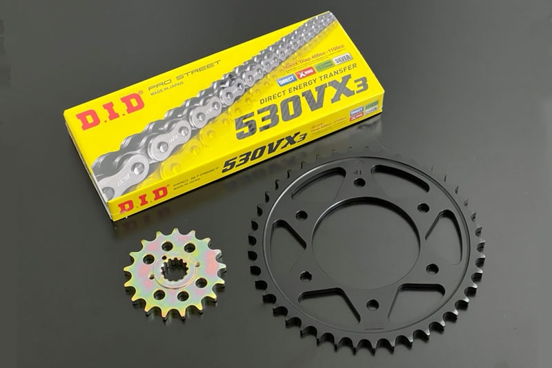 530コンバートキット】Z系 STD スプロケット＆120Lゴールドチェーン