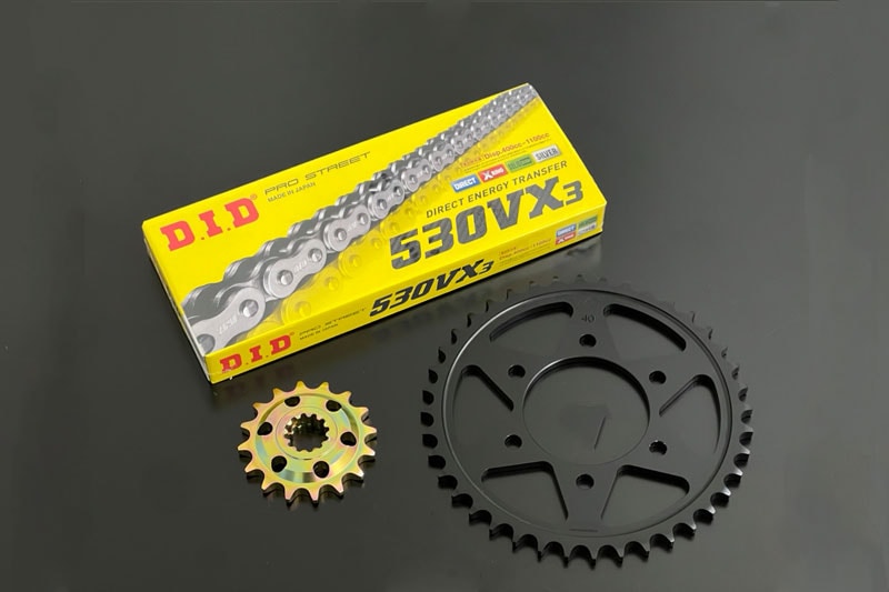 530コンバートキット】J/R/GPZ系STDスプロケット＆120Lシルバー